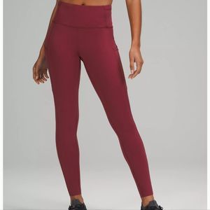 Lululemon Fast and F.r.e.e Brushed Fabric High-Rise Tight 28